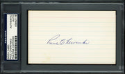 Paul Chervinko Autographed 3x5 Index Card Brooklyn Dodgers PSA/DNA #83862178