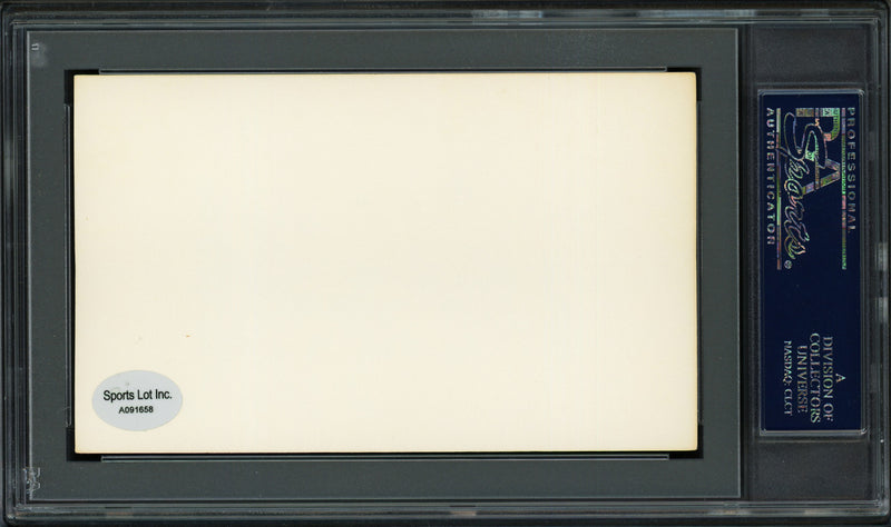 Paul Chervinko Autographed 3x5 Index Card Brooklyn Dodgers PSA/DNA #83862178