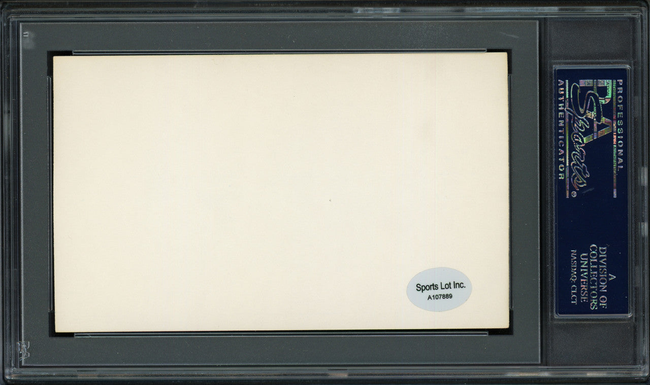 Walter "Cuckoo" Christensen Autographed 3x5 Index Card Cincinnati Reds PSA/DNA #83862192
