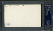 Gowell "Lefty" Claset Autographed 3x5 Index Card Philadelphia A's PSA/DNA #83862206