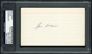 Joe Collins Autographed 3x5 Index Card New York Yankees PSA/DNA #83862769