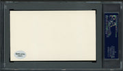 Joe Collins Autographed 3x5 Index Card New York Yankees PSA/DNA #83862769