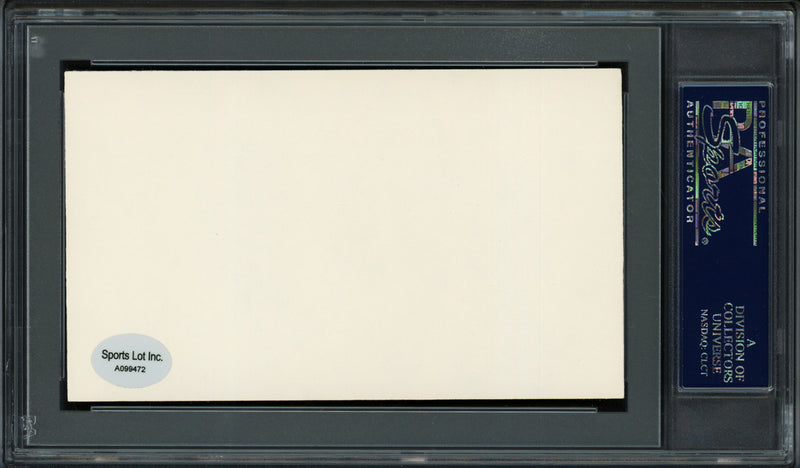 Joe Collins Autographed 3x5 Index Card New York Yankees PSA/DNA #83862769