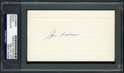 Joe Collins Autographed 3x5 Index Card New York Yankees PSA/DNA #83862770