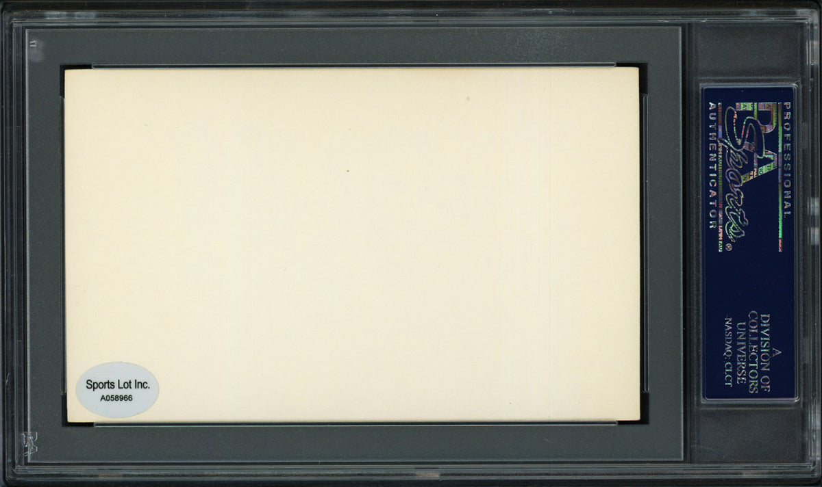 Allen "Red" Conkwright Autographed 3x5 Index Card Detroit Tigers "1920-21" PSA/DNA #83862778