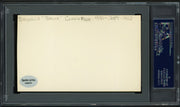 Bruce Connatser Autographed 3x5 Index Card Cleveland Indians, Philadelphia Phillies "1953-67" PSA/DNA #83862792