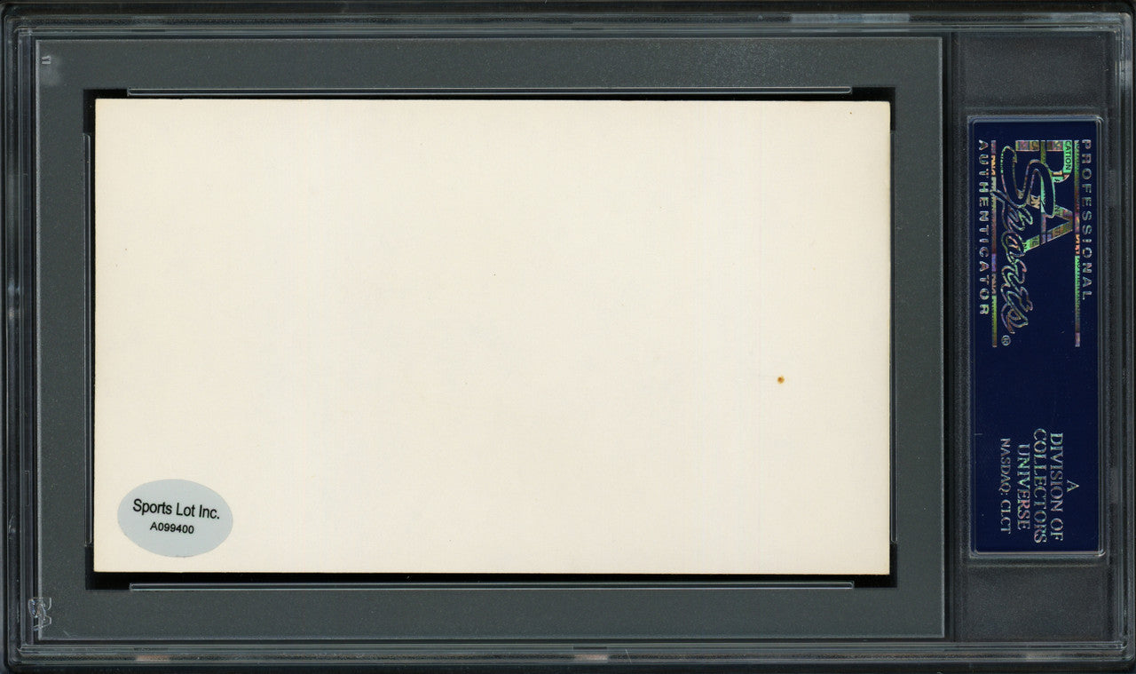 Jim Constable Autographed 3x5 Index Card New York & San Francisco Giants "Best Wishes" PSA/DNA #83862797