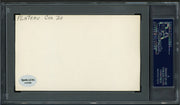 Plateau Red Cox Autographed 3x5 Index Card Detroit Tigers PSA/DNA #83862811