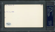 Plateau Red Cox Autographed 3x5 Index Card Detroit Tigers PSA/DNA #83862812