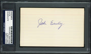 Jake Early Autographed 3x5 Index Card Washington Senators PSA/DNA #83862830