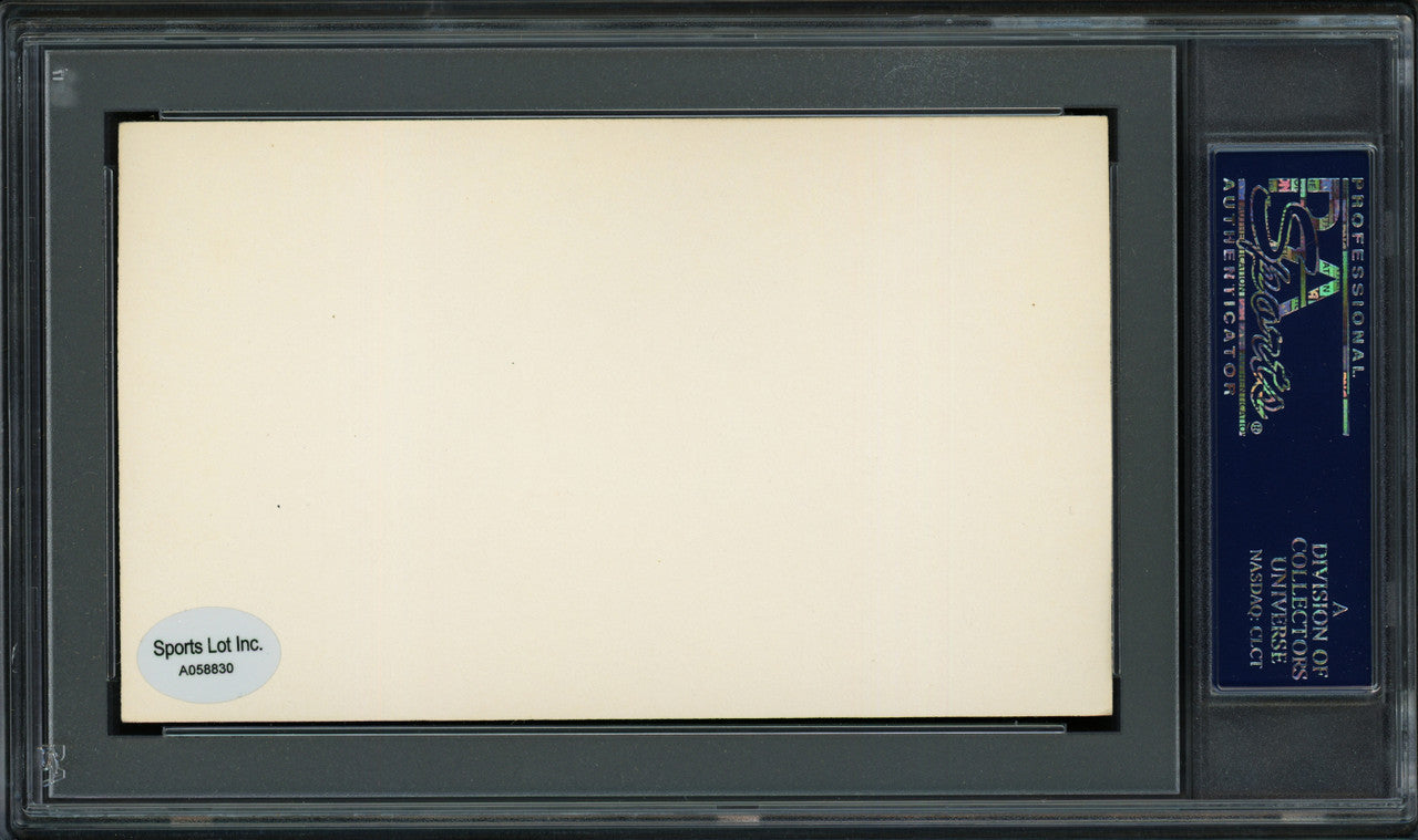 Jake Early Autographed 3x5 Index Card Washington Senators PSA/DNA #83862830