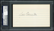 Sam Edmonston Autographed 3x5 Index Card Washington Senators PSA/DNA #83862839