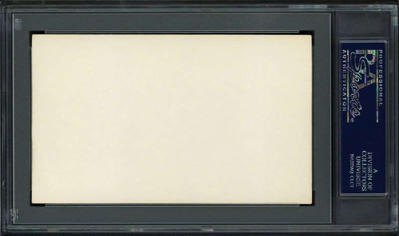 Foster H. Edwards Autographed 3x5 Index Card Boston Braves & New York Yankees PSA/DNA #83862845