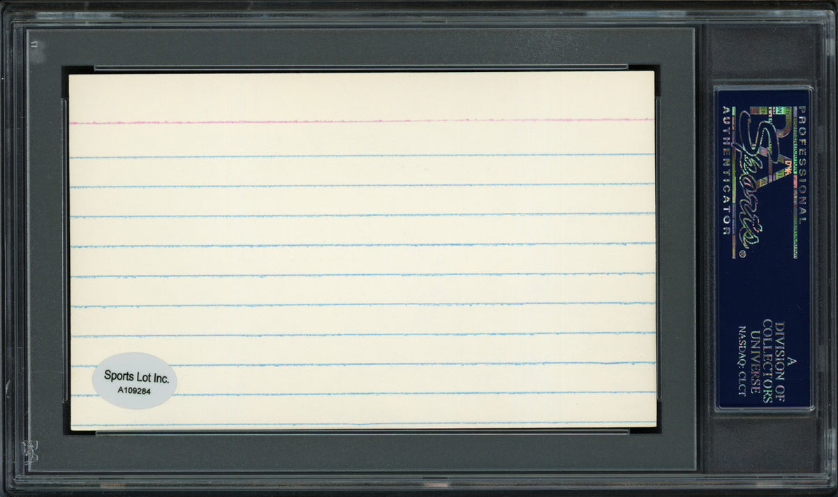 Hank Edwards Autographed 3x5 Index Card Chicago Cubs & Cleveland Indians "Best Wishes" PSA/DNA #83862848