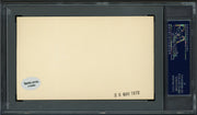 Elmer A. Eggert Autographed 3x5 Index Card Boston Red Sox "1927" PSA/DNA #83862855