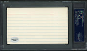 Raymond Foley Autographed 3x5 Index Card New York Giants PSA/DNA #83862487
