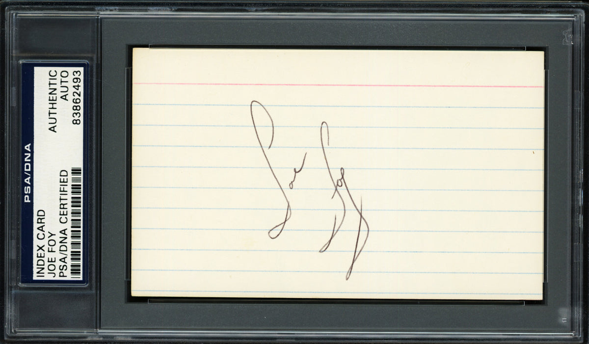 Joe Foy Autographed 3x5 Index Card Boston Red Sox, New York Mets PSA/DNA #83862493