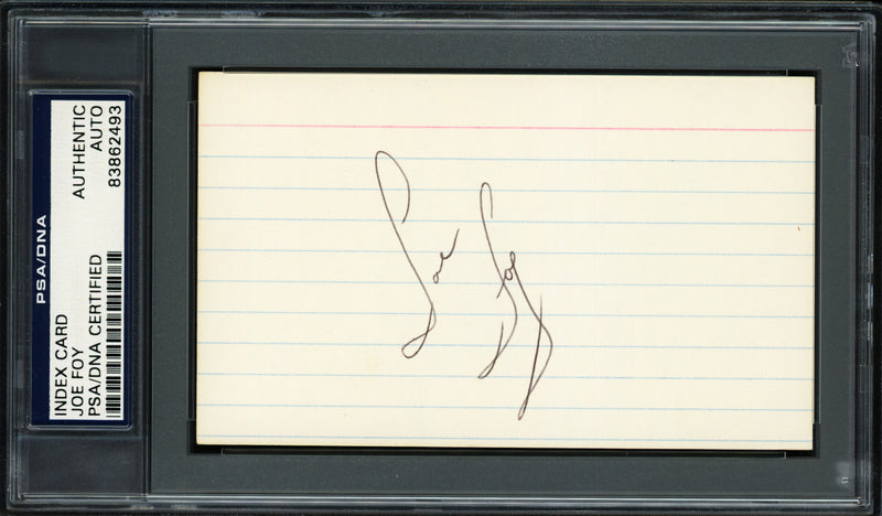 Joe Foy Autographed 3x5 Index Card Boston Red Sox, New York Mets PSA/DNA #83862493