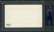 Clarence Edward C.E. "Chick" Galloway Autographed 3x5 Index Card Detroit Tigers, Philadelphia A's PSA/DNA #83862507