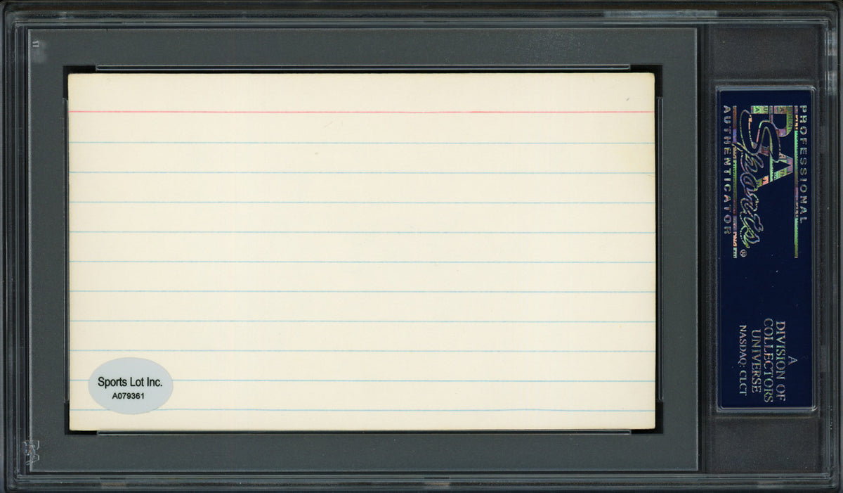 Ed Goodson Autographed 3x5 Index Card Los Angeles Dodgers, San Francisco Giants PSA/DNA #83862526
