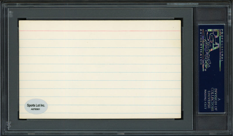 Ed Goodson Autographed 3x5 Index Card Los Angeles Dodgers, San Francisco Giants PSA/DNA #83862526
