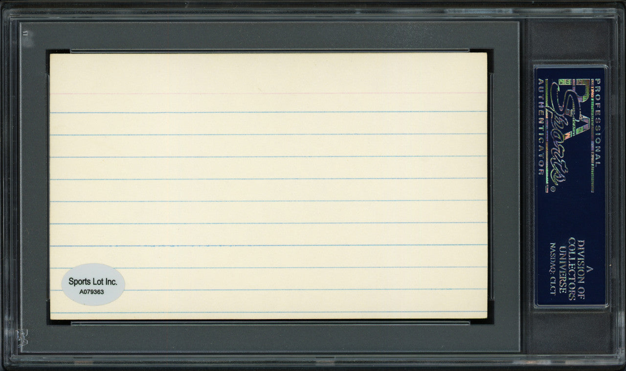 Ed Goodson Autographed 3x5 Index Card Los Angeles Dodgers, San Francisco Giants PSA/DNA #83862529