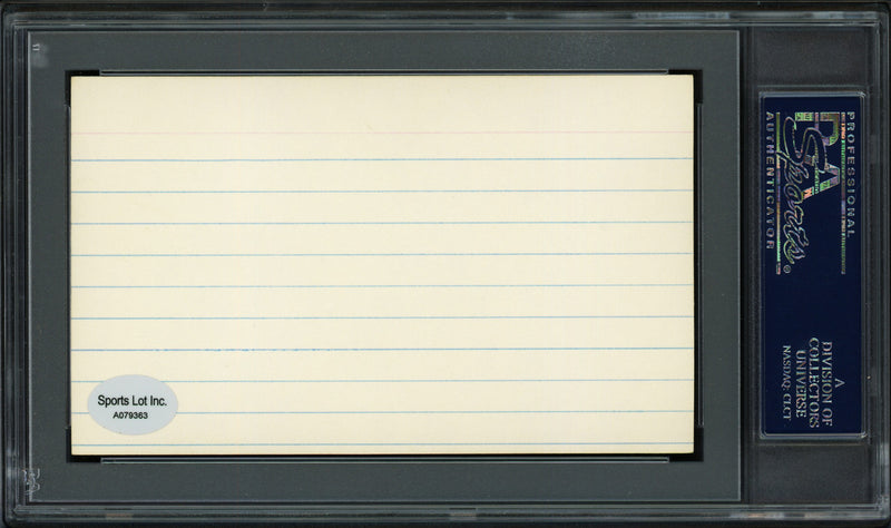 Ed Goodson Autographed 3x5 Index Card Los Angeles Dodgers, San Francisco Giants PSA/DNA #83862529