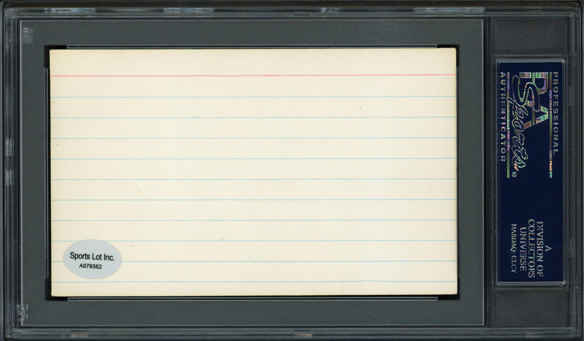 Ed Goodson Autographed 3x5 Index Card Los Angeles Dodgers, San Francisco Giants PSA/DNA #83862530