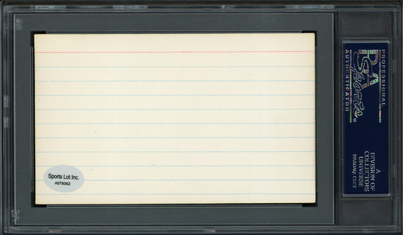 Ed Goodson Autographed 3x5 Index Card Los Angeles Dodgers, San Francisco Giants PSA/DNA #83862530