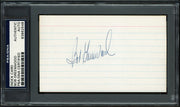 Bob Greenwood Autographed 3x5 Index Card Philadelphia Phillies PSA/DNA #83862548