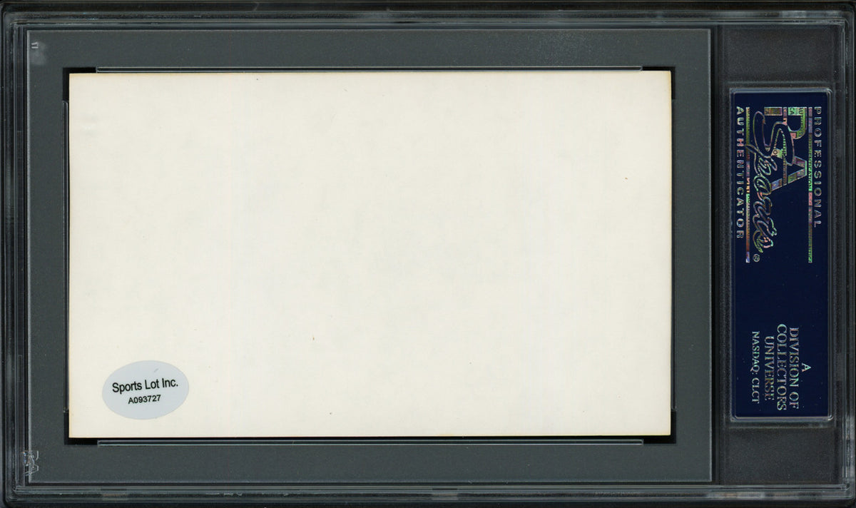 Bob Greenwood Autographed 3x5 Index Card Philadelphia Phillies PSA/DNA #83862548