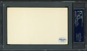 Howard W. "Howie" Gregory Autographed 3x5 Index Card St. Louis Browns PSA/DNA #83862545