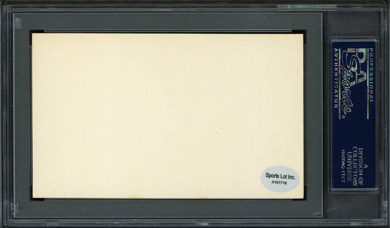 Howard W. "Howie" Gregory Autographed 3x5 Index Card St. Louis Browns PSA/DNA #83862545