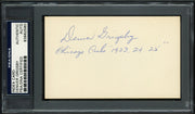 Denver Grigsby Autographed 3x5 Index Card Chicago Cubs "1923" PSA/DNA #83862560