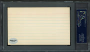 Denver Grigsby Autographed 3x5 Index Card Chicago Cubs "1923" PSA/DNA #83862560