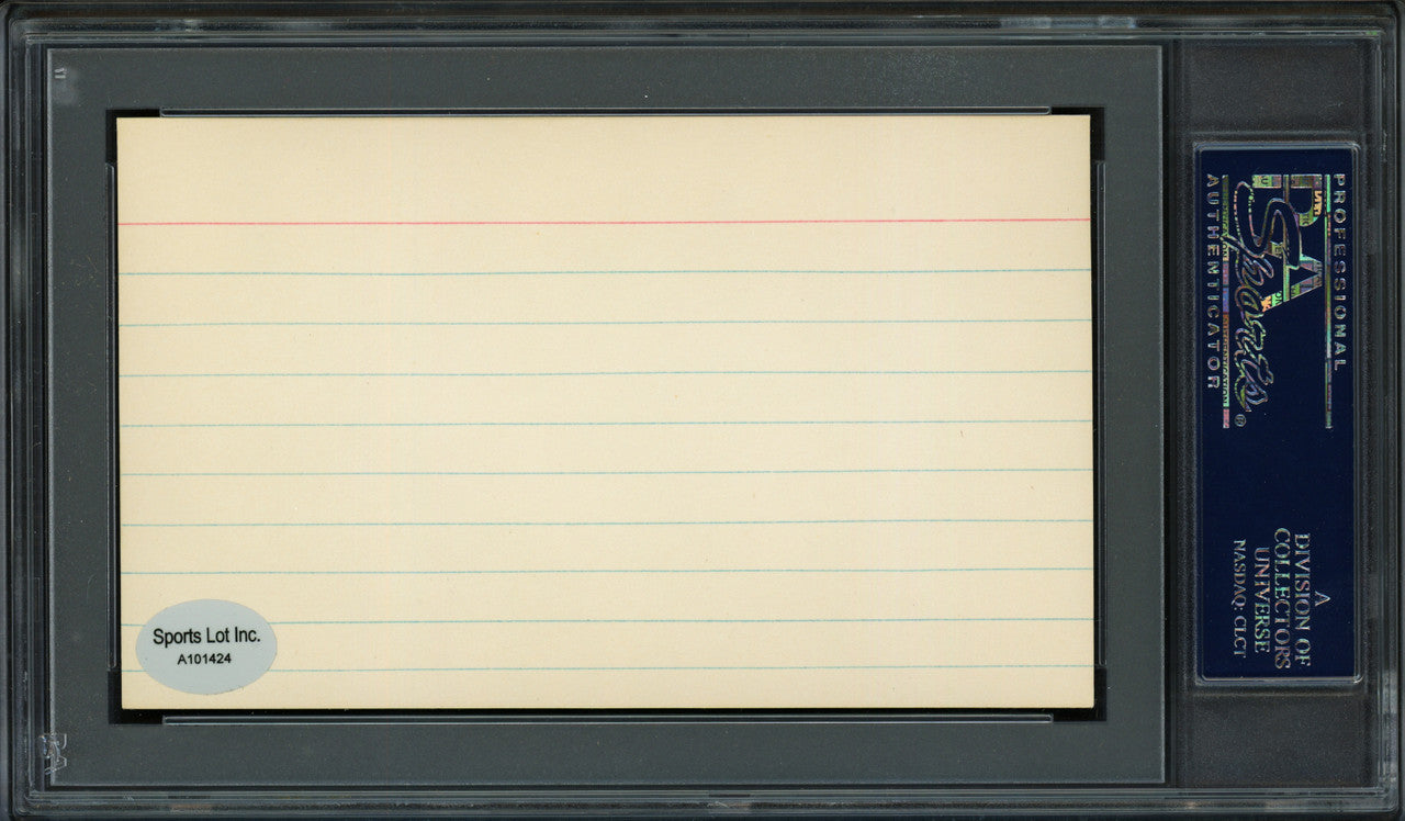 Denver Grigsby Autographed 3x5 Index Card Chicago Cubs "1923" PSA/DNA #83862560
