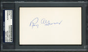 Roy Grover Autographed 3x5 Index Card Philadelphia A's, Washington Senators PSA/DNA #83862569