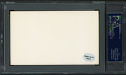 Roy Grover Autographed 3x5 Index Card Philadelphia A's, Washington Senators PSA/DNA #83862569