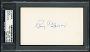 Roy Grover Autographed 3x5 Index Card Philadelphia A's, Washington Senators PSA/DNA #83862570