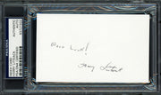 Harry Litwack Autographed 3x5 Index Card Temple University Owls Coach "Good Luck!" PSA/DNA #83721502