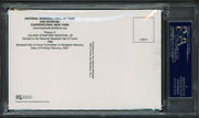 Lee MacPhail Autographed Hall of Fame HOF Plaque Postcard MLB President PSA/DNA #83721638