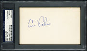 Erv Palica Autographed 3x5 Index Card Brooklyn Dodgers PSA/DNA #83862245
