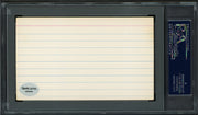 Erv Palica Autographed 3x5 Index Card Brooklyn Dodgers PSA/DNA #83862245