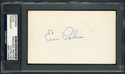 Erv Palica Autographed 3x5 Index Card Brooklyn Dodgers PSA/DNA #83862246