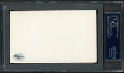Raymond Poole Autographed 3x5 Index Card Philadelphia A's PSA/DNA #83862267