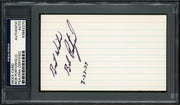 Bob Porterfield Autographed 3x5 Index Card New York Yankees, Boston Red Sox "Best Wishes" PSA/DNA #83862270