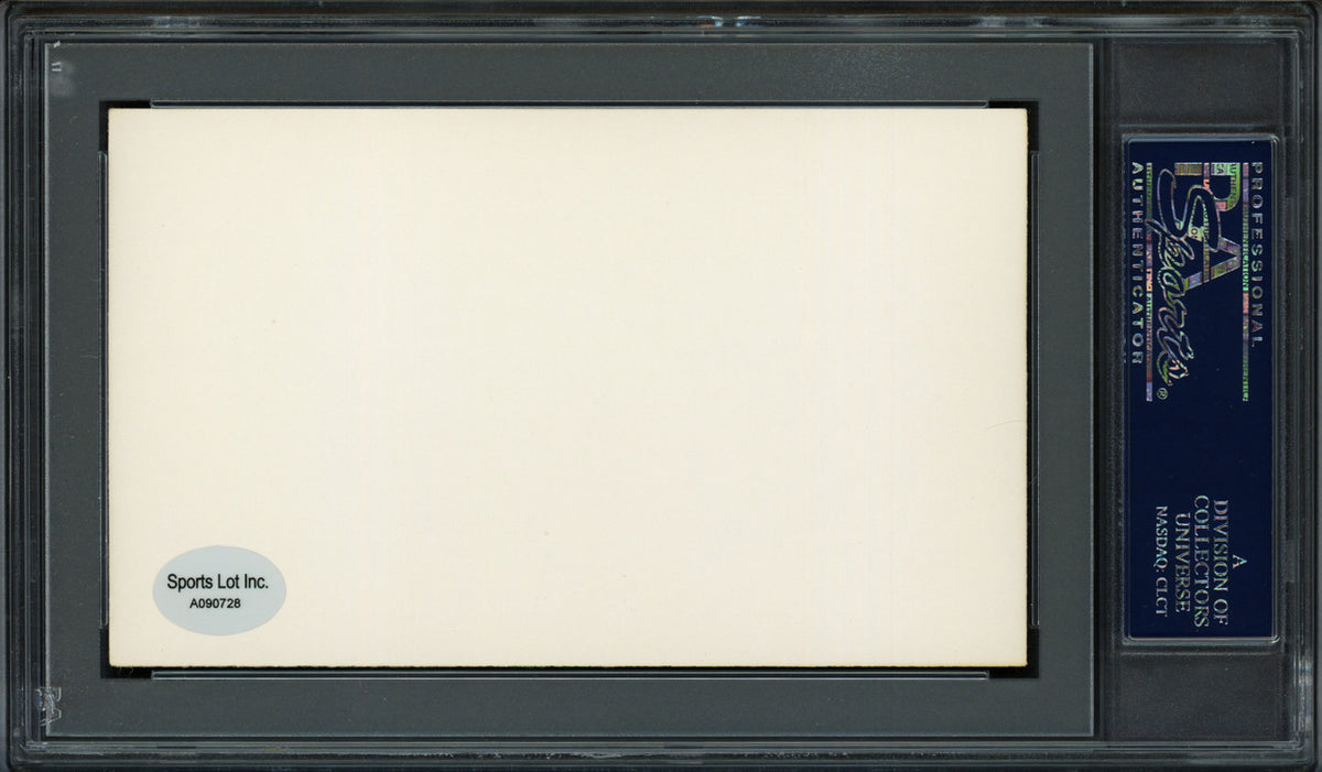 Bob Porterfield Autographed 3x5 Index Card New York Yankees, Boston Red Sox "Best Wishes" PSA/DNA #83862270