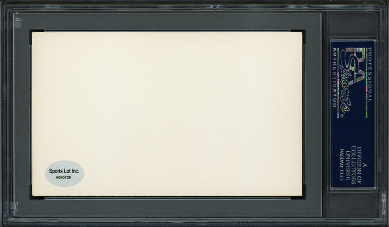 Bob Porterfield Autographed 3x5 Index Card New York Yankees, Boston Red Sox "Best Wishes" PSA/DNA #83862270