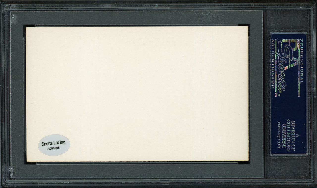 Bob Porterfield Autographed 3x5 Index Card New York Yankees, Boston Red Sox "Best Wishes" PSA/DNA #83862275