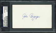 John Pregenzer Autographed 3x5 Index Card San Francisco Giants PSA/DNA #83862308